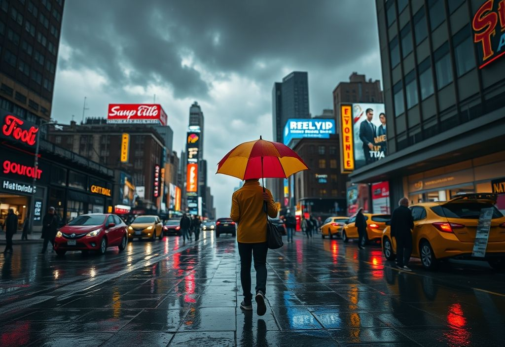 Umbrellas in New York City fashion